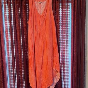 Salmon Sleeveless Dress